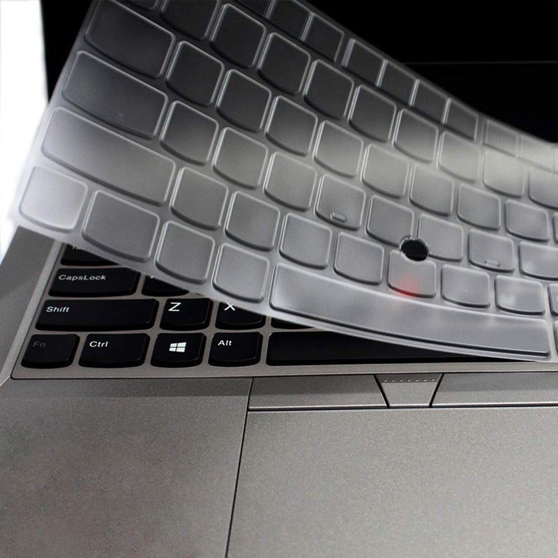 UHamn Clear Keyboard Cover Compatible for 14 inch Lenovo Thinkpad X1 Carbon 2017/2018, ThinkPad X1 Yoga 2rd/3rd Gen 2017/2018, ThinkPad A475 L460 L470 T460 T460p T460s T470 T470p T470s T480 T480S Laptop - Image 1